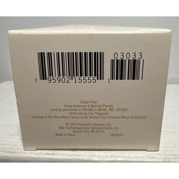 Hallmark Keepsake Sleigh Ride Ornament 2010 With Sound By Ella Fitzgerald - Picture 5 of 5